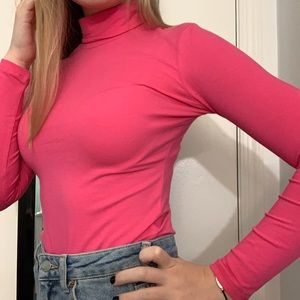 Hot Pink Cherokee Turtleneck